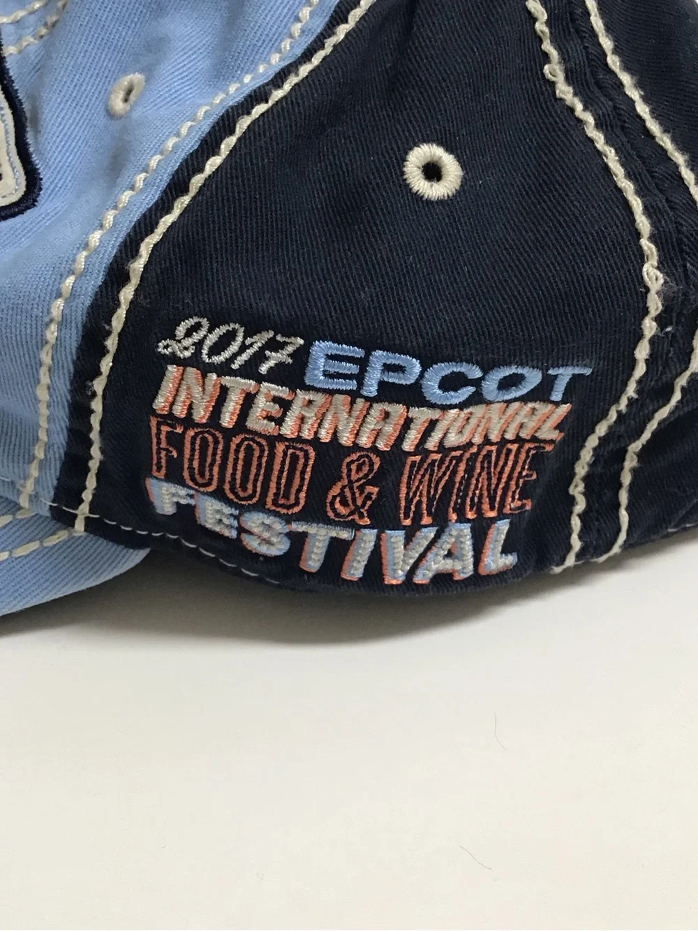 Disney Parks Exclusive Epcot Food & Wine Festival 2017 Baseball Hat Cap Cotton